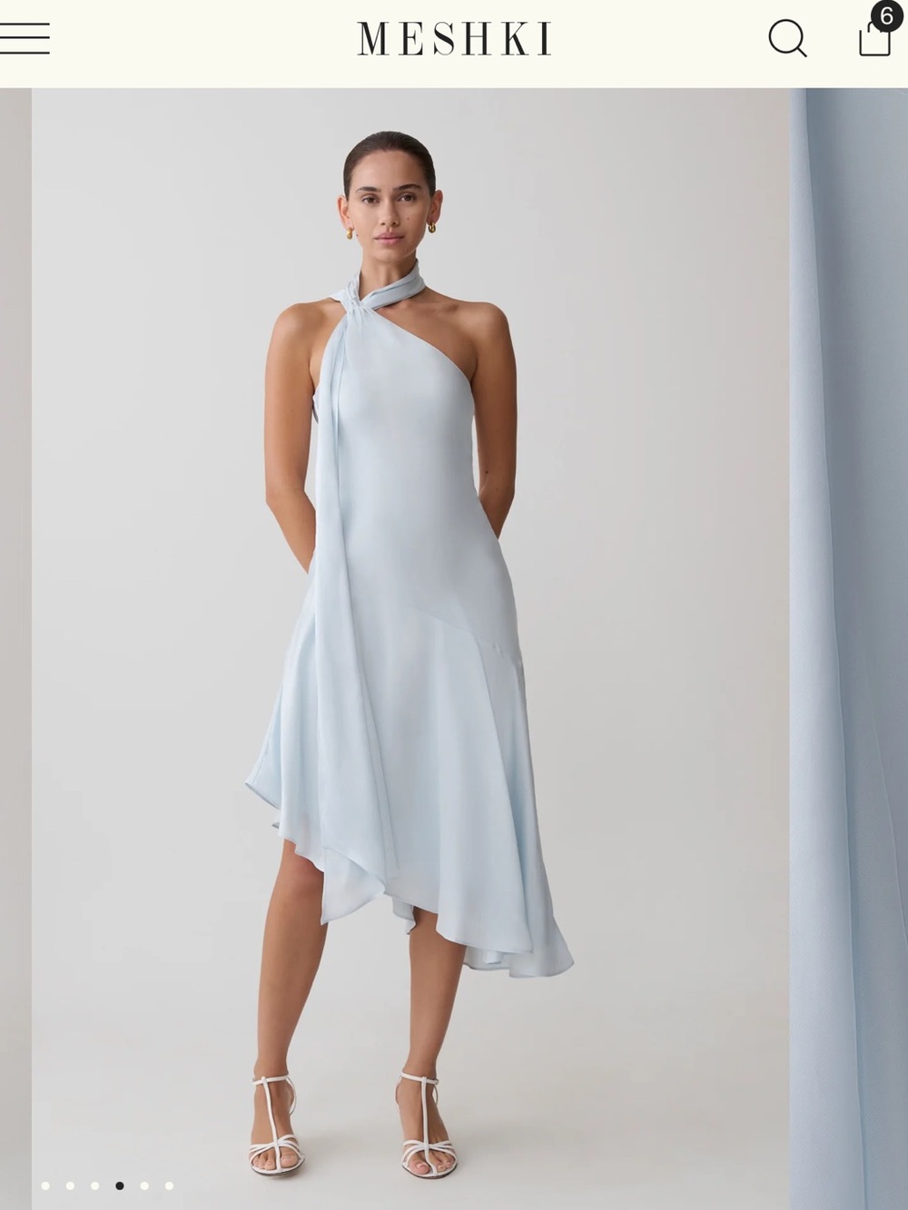 MESHKI EVELINA MIDI DRESS - Picture 4 of 6